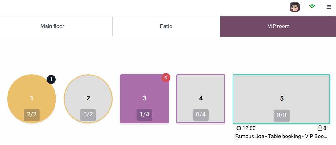 Odoo POS Restaurant floor plan with table occupancy and booking - Odoo for Hotels UAE
